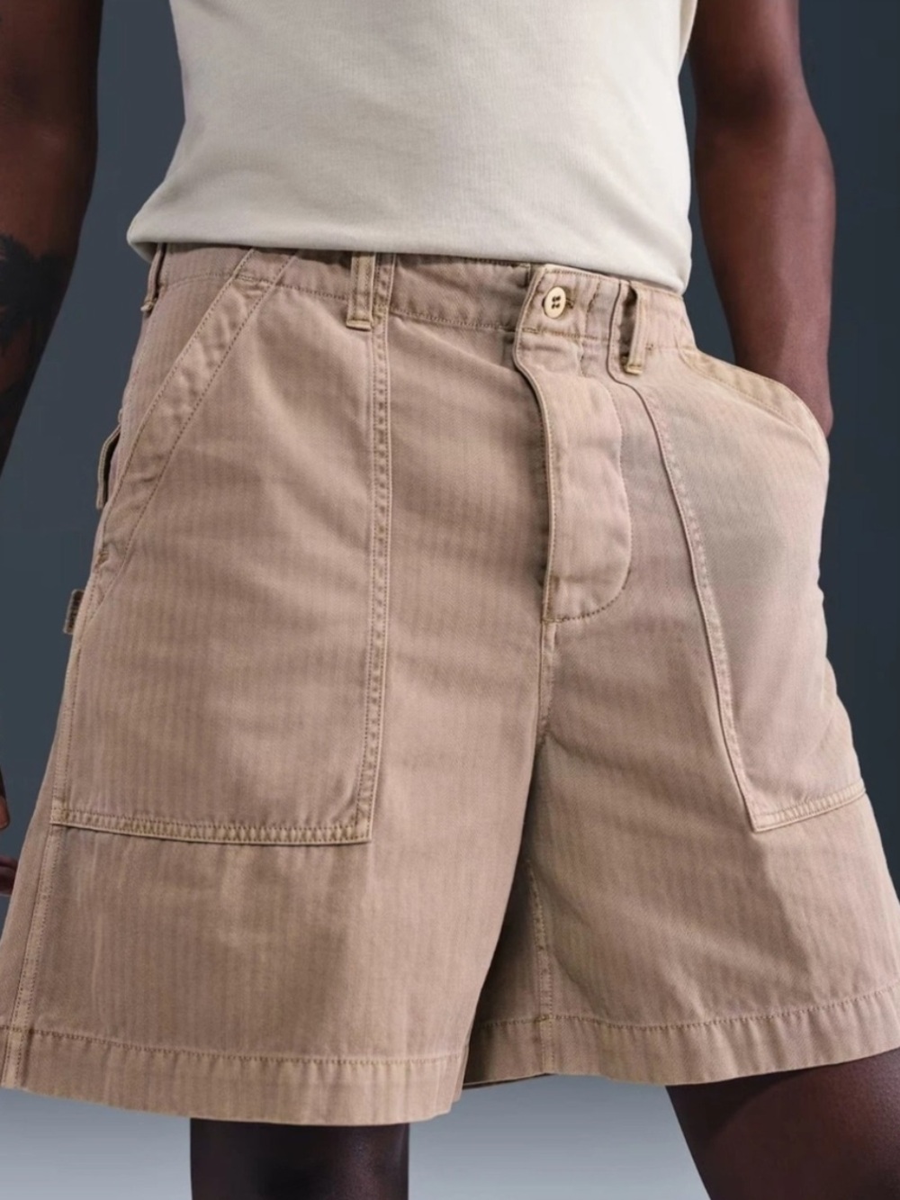 Nike Life “Fatigue” Hemp Shorts Khaki Men’s Cargo Shorts - HJ2976-200